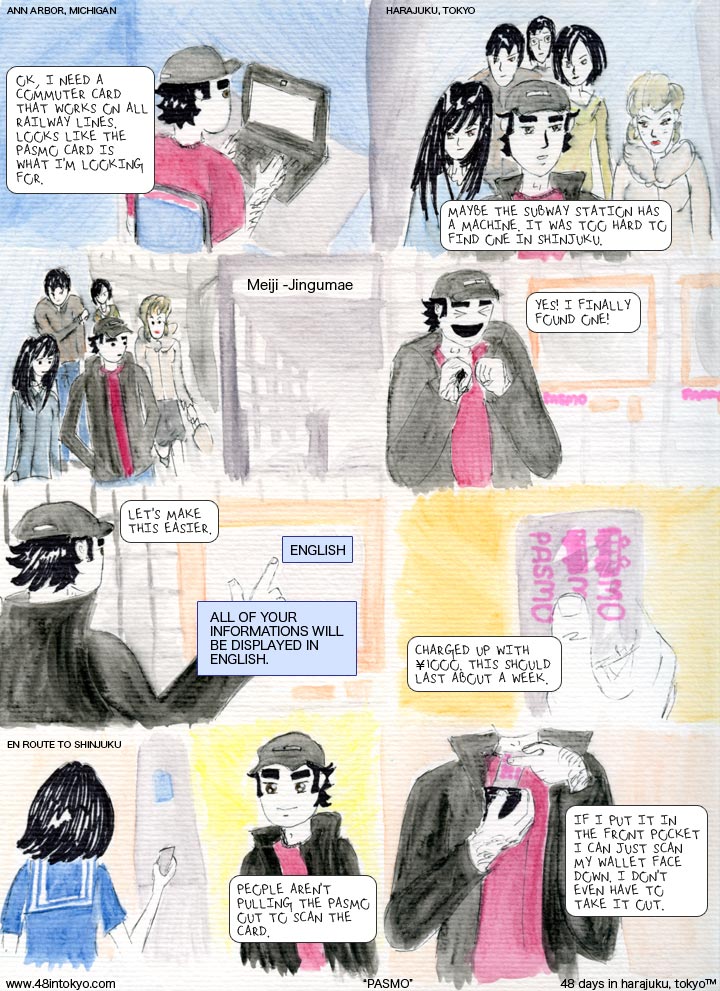 The Process of Finding a PASMO machine.