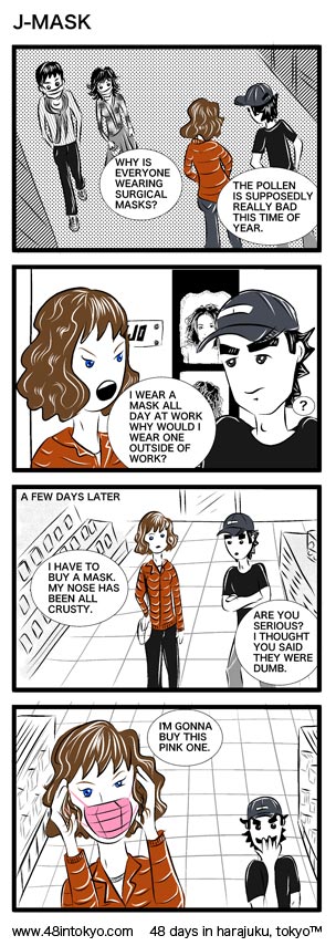 Sarah has issues with the rampant usage of surgical masks in Japan.
